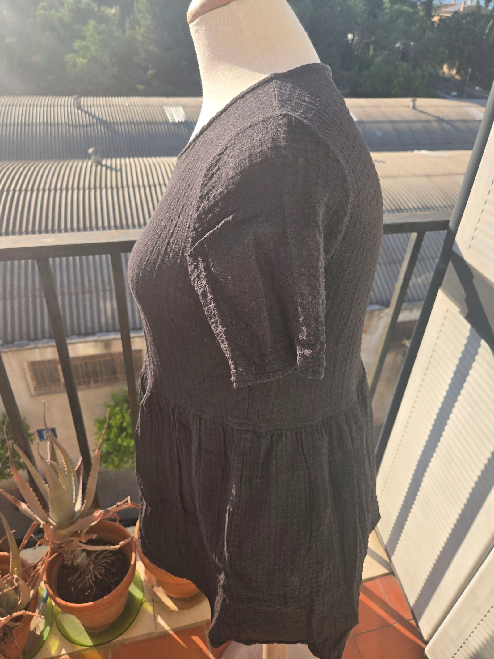 Vestido preto duplo chiffon Asos tamanho 40 – photo 3